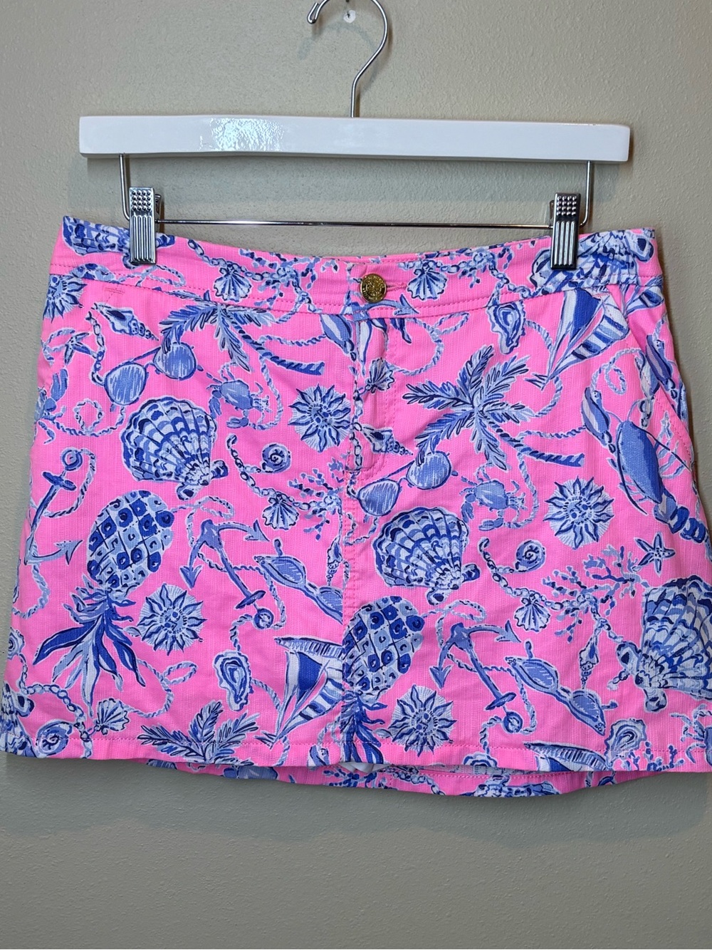 Lilly Pulitzer Colette Bright Mini Skort, 4, Rousseau pink barefoot beachcomber